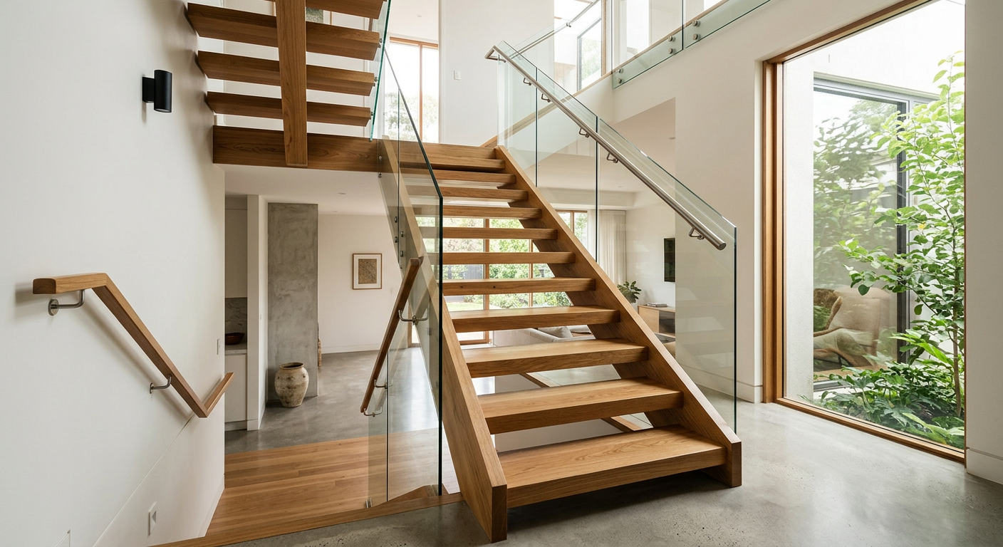 Custom timber staircase Melbourne