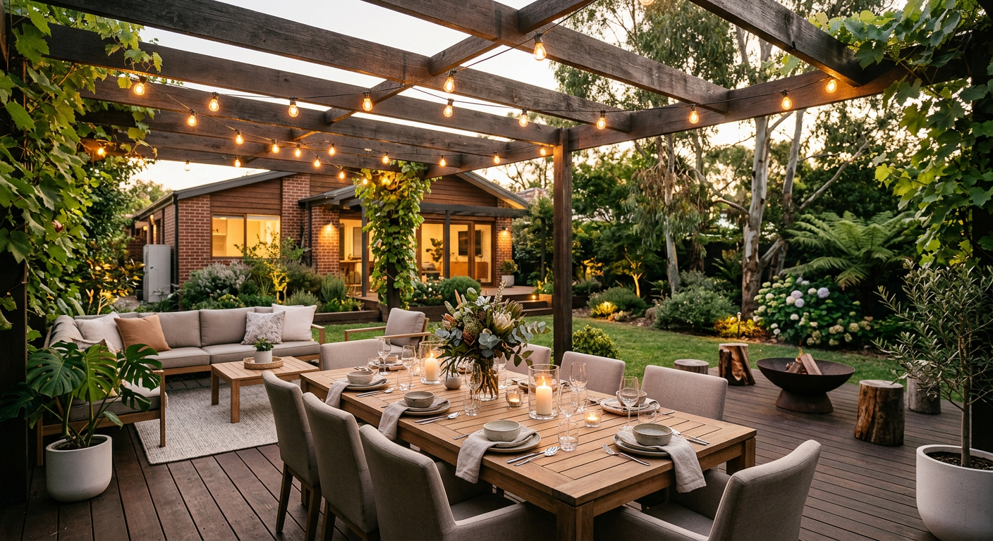 Alfresco entertaining area Melbourne